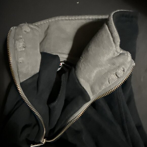 Champion Europe Sweatshirt Mens L Blue Cotton/Poly Blend Fleeced 1/4 Zip Logo - Picture 3 of 14